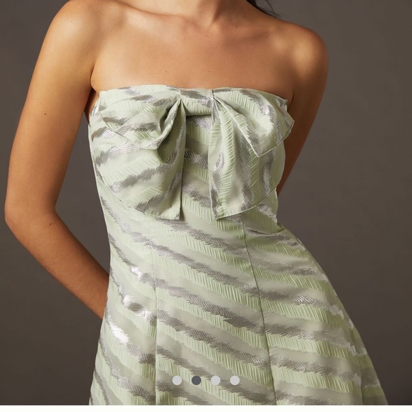 eva franco bow tie tube dress